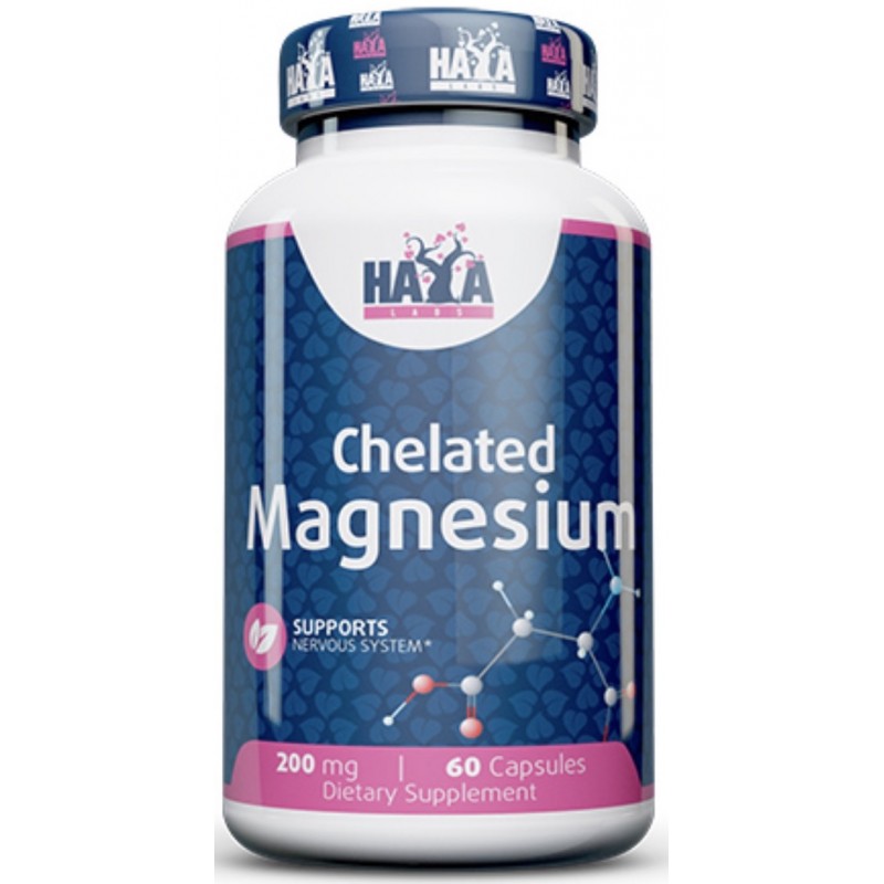 Haya Labs Magneesium Kelaat 200 mg 60 kapslit